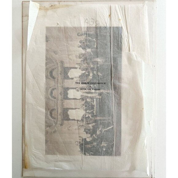 The Berlin Conference Bismarck Photogravure Victorian 1894 Anton Von Werner DWS4 - Picture 3 of 3